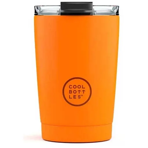 COOL BOTTLES TERMO 330 ML Nerezový termo hrnek, oranžová, velikost 330 ML