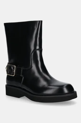 Kožené kotníkové boty BOSS Eleri