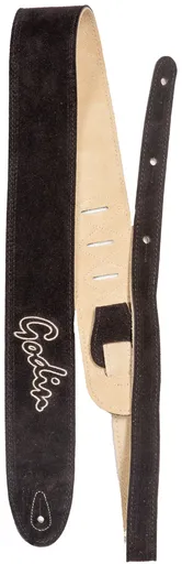 Godin Brown Suede Embroidery