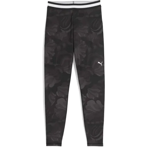 Puma STRONG FLORAL RIBBON TIGHT - AOP 7/8 W Dámské legíny, černá, velikost