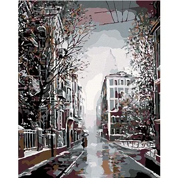 Malování podle čísel - Procházka podvečerní ulicí (HRAmal00652nad)