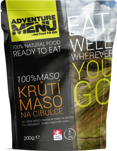 Adventure menu 100% krůtí maso na cibulce