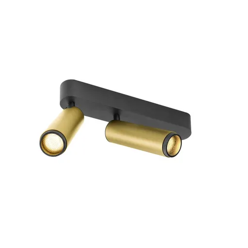 BIG WHITE (SLV) GRIP! M Povrchové stropní svítidlo, dvojité, PHASE, 3000 K, 28 W, 42°, zlatá / černá 1009083