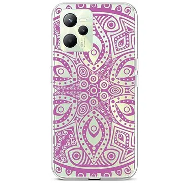 TopQ Kryt Realme C35 Violet Mandala 74601 (Sun-74601)