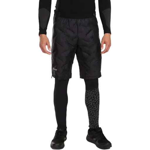 KILPI FANCY Pánské zateplené kraťasy, černá, velikost