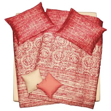 SCANquilt povlečení SATÉN DESIGN mandala cihlová (33161)