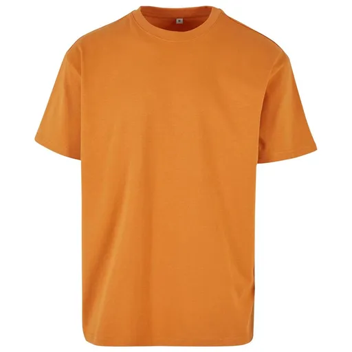 Build Your Brand Pánské tričko Heavy Oversize Tee - Oranžová | 5XL
