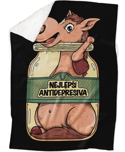 Deka Antidepresiva- kůň (Podšití beránkem: ANO)