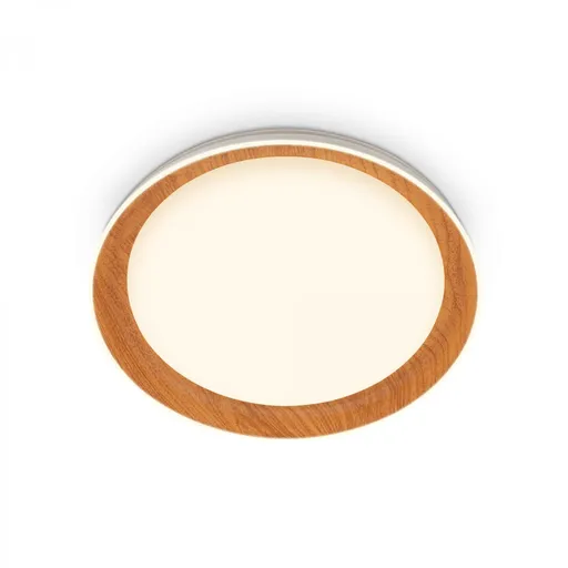 BRILONER Ijus LED stropní svítidlo, dekor dřeva, svítíci hrana, imitace dřeva 3852014