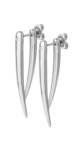 Hot Diamonds Originální stříbrné náušnice s diamanty Reflect DE715