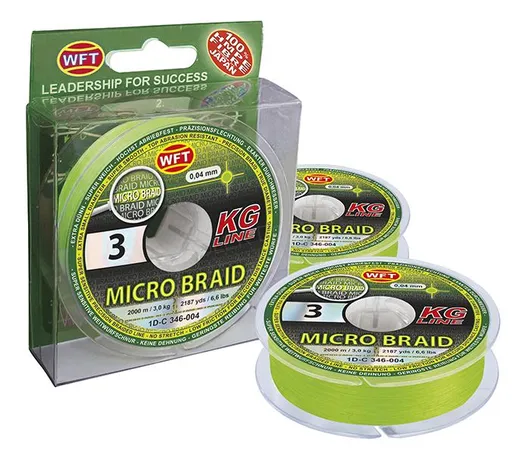 Wft splétaná šňůra micro braid kg line 150 m - 0,08 mm 4,5 kg