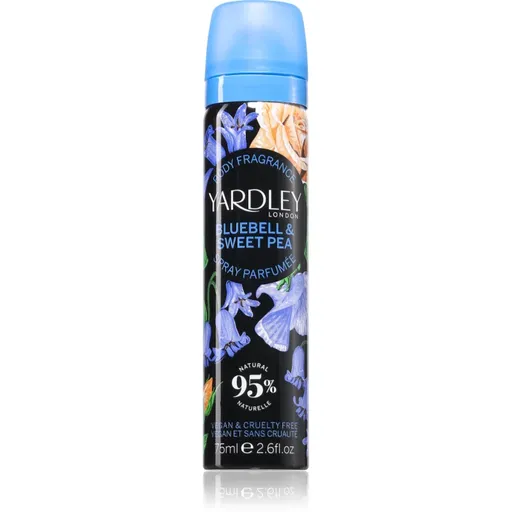 Yardley Bluebell & Sweetpea tělový sprej pro ženy 75 ml