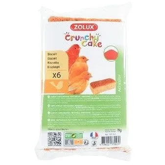 Zolux Crunchy cake acticolor sušenky pták 6 ks 75 g (3336021370530)