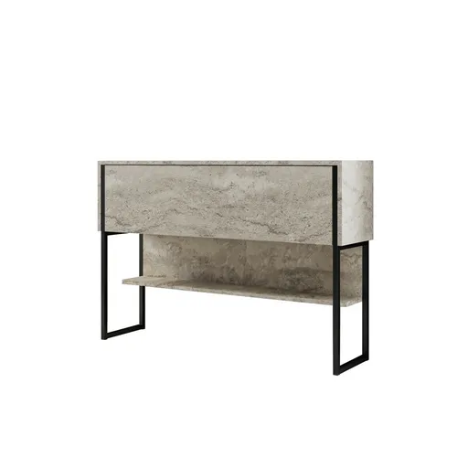 Komoda Luxe Travertine and Black