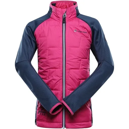 ALPINE PRO JORWO 2 Dětská hybridní mikina, růžová, velikost 152-158