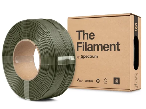 "The Filament" by Spectrum TF-24158, ReFill, PLA Matte, 1.75mm, ARMY GREEN, 1kg