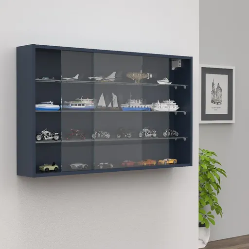 VCM Nástěnná vitrína „Drivalo XL“, antracitová