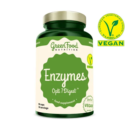 GreenFood Nutrition Enzymy Opti7 Digest 90 kapslí