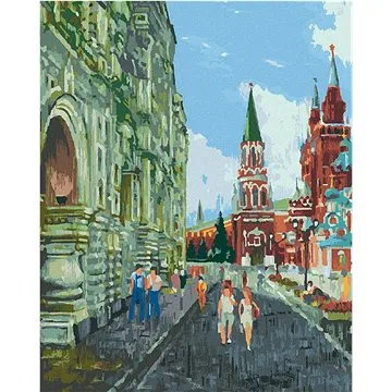 Diamondi - Diamantové malování - LÉTO V MOSKVĚ, 40x50 cm, bez rámu a bez vypnutí plátna (606253A)