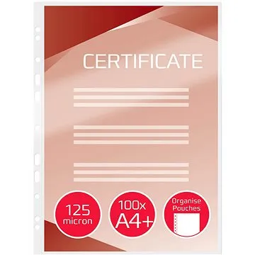 GBC Organise děrované pro kroužkové pořadače A4+/250 lesklé - balení 100 ks (3743156)