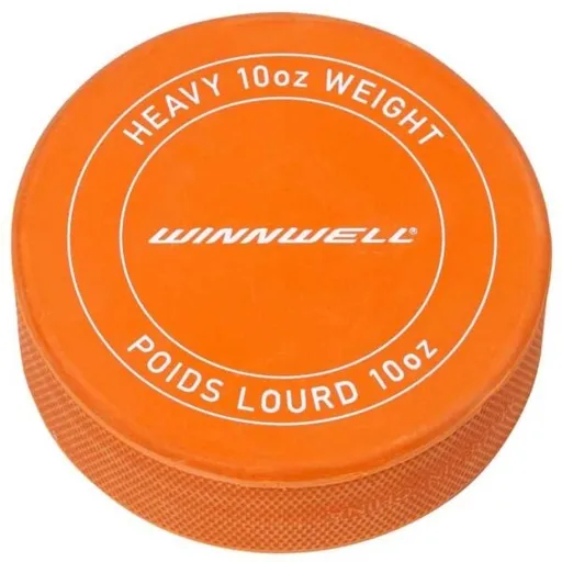 WINNWELL HOKEJOVÝ PUK S LOGEM Hokejový puk, oranžová, velikost