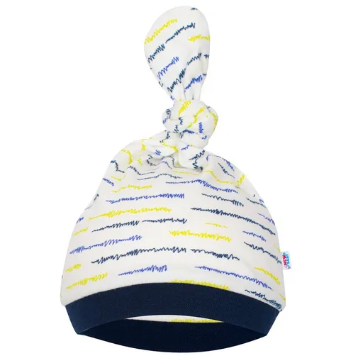 New Baby Kojenecká bavlněná čepička  Summertime kluk, vel. 80 (9-12m)