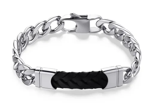 S'Agapõ Pánský ocelový náramek Parkour SKR16