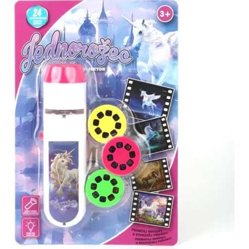 Baterka a projektor jednorožci