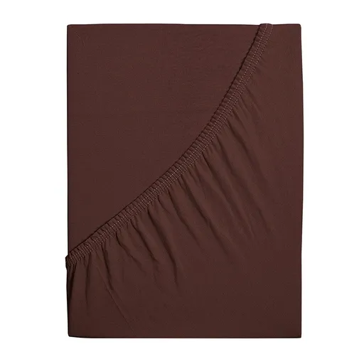 4Home jersey prostěradlo Ideál tmavě hnědá, 200 x 200 cm