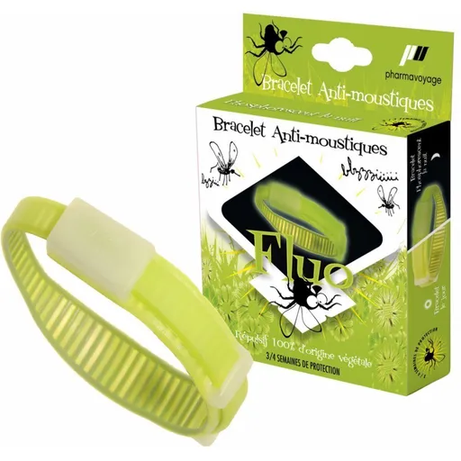 PharmaVoyage Repelentní náramek FLUO zelený,PharmaVoyage Repelentní náramek FLUO zelený