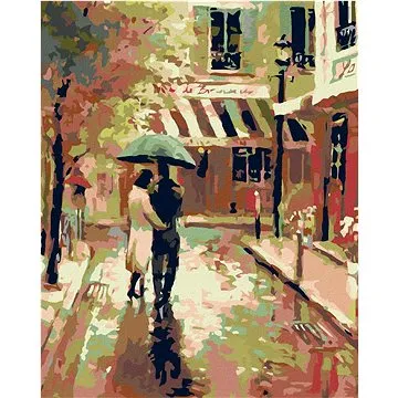 Malování podle čísel - Procházka v dešti (HRAmal00237nad)