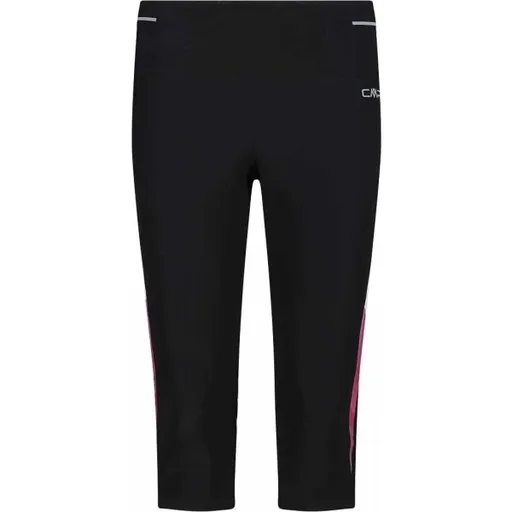 CMP WOMAN 3/4 TIGHTS Dámské 3/4 cyklistické kalhoty, černá, velikost