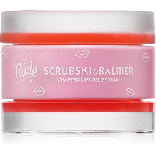 Rude Cosmetics Scrubski & Balmer balzám a peeling na rty odstín Juicy Peach 7.5 g