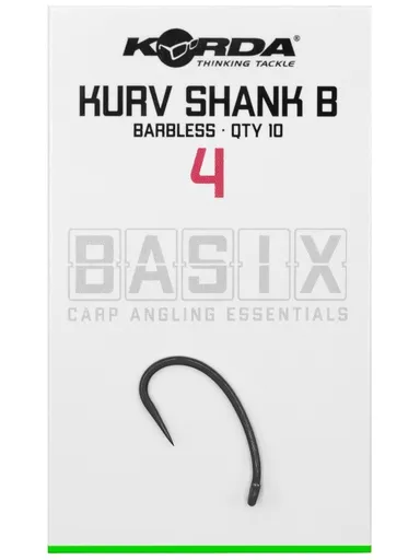 Korda háčky basix kurv shank barbless - 4