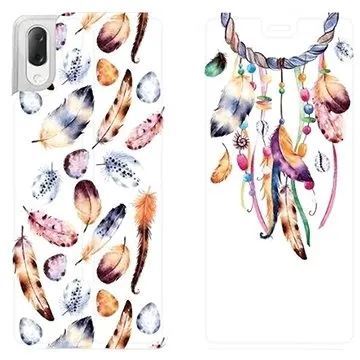 Flipové pouzdro na mobil Sony Xperia L3 - M003S Lapač a barevná pírka (5903226815111)