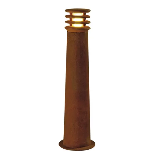 SLV BIG WHITE RUSTY 70, venkovní stojací lampa, TC-DSE, IP55, kulatá, rezavé železo, pr./V 19/70 cm, max. 11 W 229021