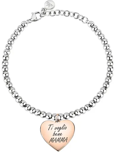 Morellato Bicolor kuličkový náramek se srdíčkem SOR21