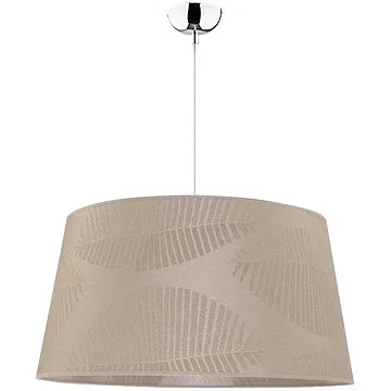 Lustr na lanku TENOR 1xE27/40W/230V 60 cm hnědá/listy (81273)