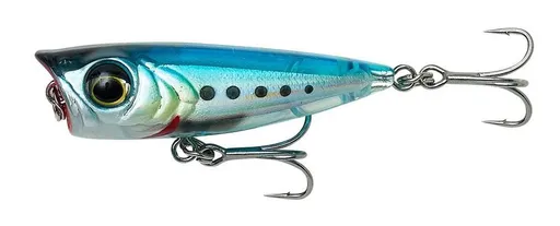 Savage gear wobler micro popper ghost sardine - 5,5 cm 5,4 g