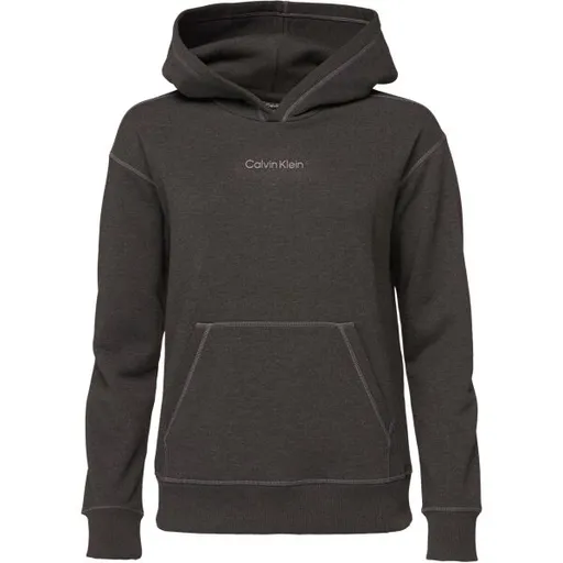 Calvin Klein PULLOVER HOODIE Dámská mikina, tmavě šedá, velikost