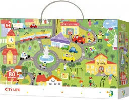 Dodo Puzzle s hledáním obrázků - Život ve městě 80 dílků