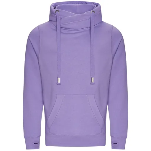 Just Hoods Mikina s překříženým límcem - Levandulová | S