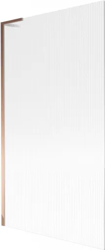 MEXEN/S Next L vanová zástěna FIX 100 x 150, proužky, růžové zlato 895-100-000-03-09-60