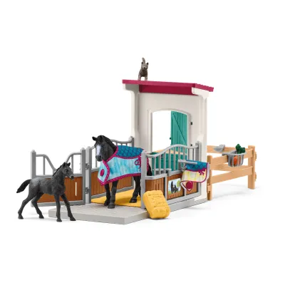 schleich® Horse Club 42611 Box pro koně s klisnou a hříbětem