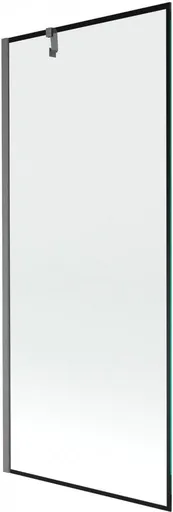 MEXEN/S Next vanová zástěna FIX 80 x 150, černá vzor, grafit kartáčovaná 895-080-000-00-70-66