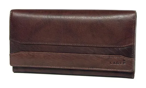 Dámská kožená peněženka Lagen W-2025/M Brown