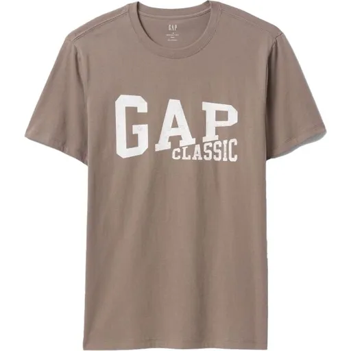 GAP CLASSIC Pánské tričko, hnědá, velikost