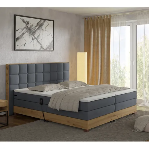 Elektrická polohovací boxspringová postel TINA 160 Tempo Kondela
