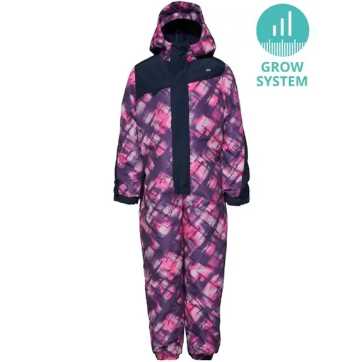 LOAP CUVEN Dětská lyžařská kombinéza, růžová, velikost