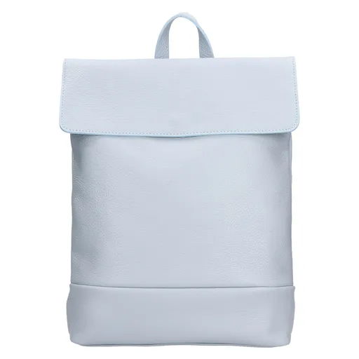 Dámský kožený batoh Italia Jenny - světle modrá